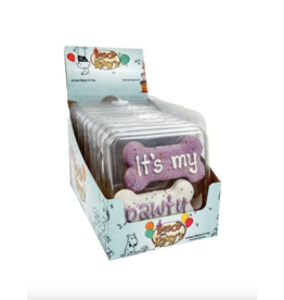 Bosco and Roxy's Bosco & Roxy's Bark-Day Collection | It's My Pawty Birthday Bones Purple 2 Pack