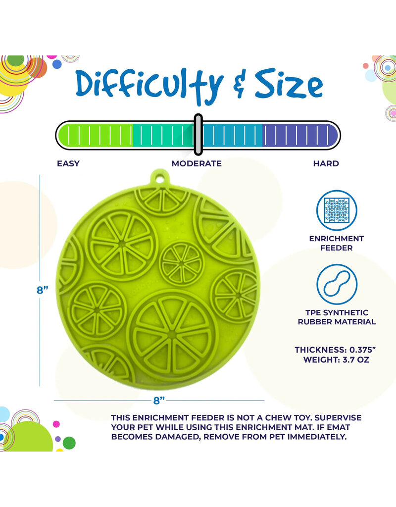 SodaPup SodaPup E-Mat | Lime Green Citrus with Suction Cup