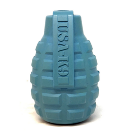 SodaPup SodaPup Enrichment Toys | Grenade Reward Toy Blue Large