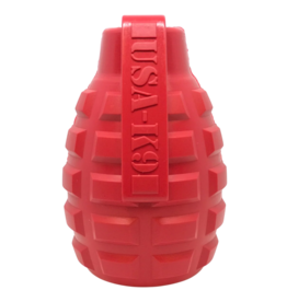 SodaPup SodaPup Enrichment Toys | Grenade Reward Toy Red Medium