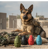 SodaPup SodaPup Enrichment Toys | Grenade Reward Toy Red Medium