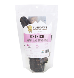 Tuesday's Natural Dog Company Tuesday's Natural Dog Company Treats | Ostrich Heart & Lung Mix 4 oz