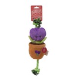 Territory Territory Plush Dog Toy | Purple Tulip Flower Tug Toy 16"