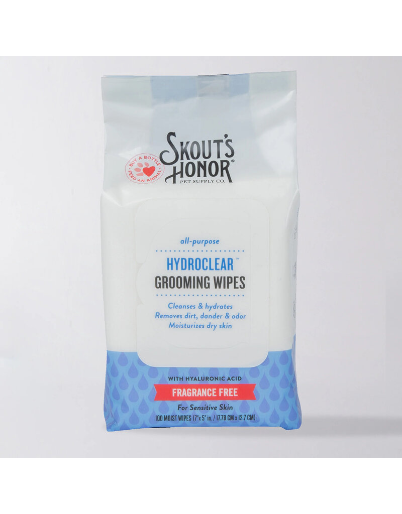 Skout's Honor Skout's Honor HydroClear | Grooming Wipes Fragrance Free 100 Ct