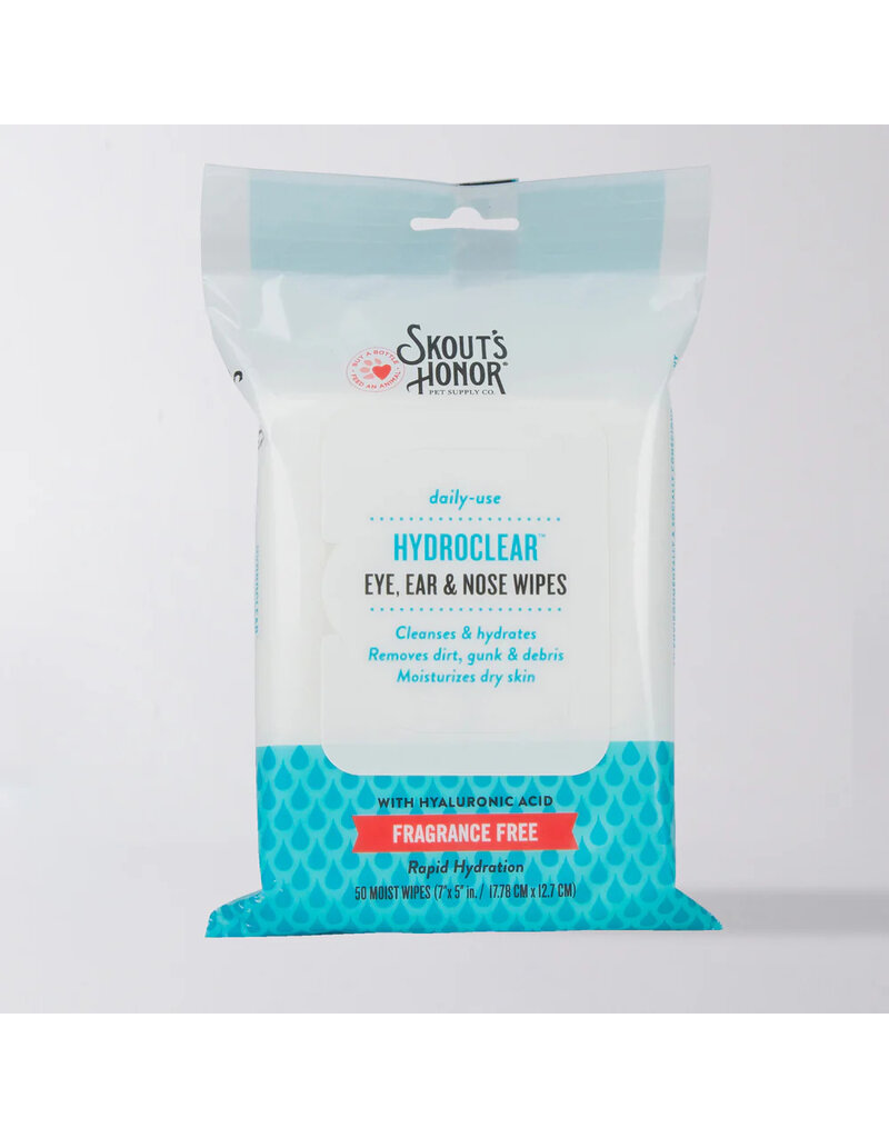 Skout's Honor Skout's Honor HydroClear | Eye, Ear, & Nose Wipes Frangrance Free 50 Ct