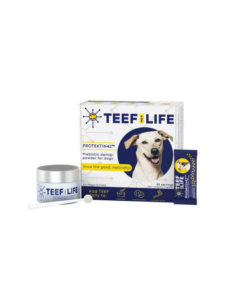 TEEF For Life Teef for Life | Dental Powder Water Additive for Dogs 30 servings