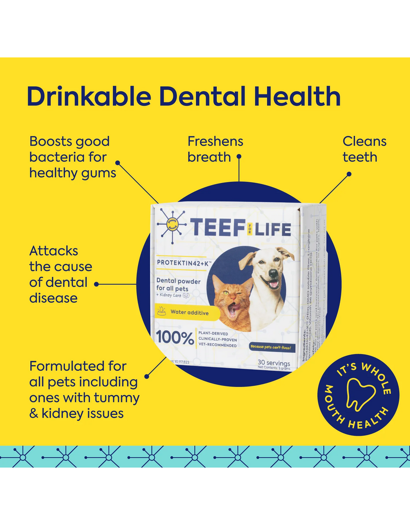 TEEF For Life Teef for Life | Dental Powder Water Additive for Dogs 30 servings