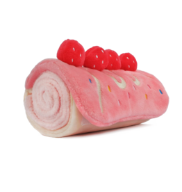 Chewffon Chewffon Plush Dog Toy | Strawberry Roll Cake Puzzle