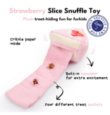 Chewffon Chewffon Plush Dog Toy | Strawberry Birthday Cake Puzzle