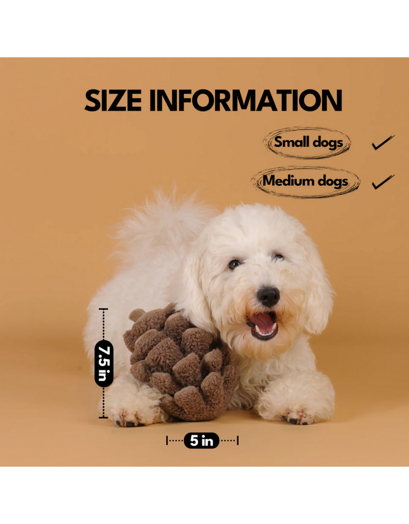 Chewffon Chewffon Plush Dog Toy | Pinecone Snuffle