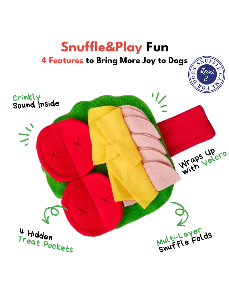 Chewffon Chewffon Plush Dog Toy | Burrito Snuffle