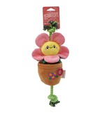 Territory Territory Plush Dog Toy | Pink Daisy Flower Tug Toy 16"