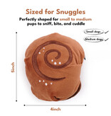 Chewffon Chewffon Plush Dog Toy | Cinnamon Roll Squeaky Snuffle Toy
