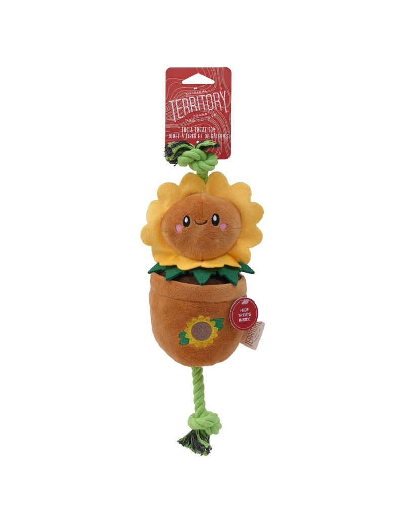 Territory Territory Plush Dog Toy | Sunflower Tug Toy 16"