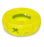Totally Pooched Totally Pooched Dog Toys | Stuff N' Brush Tire Toy 5" Green
