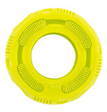 Totally Pooched Totally Pooched Dog Toys | Stuff N' Brush Tire Toy 5" Green