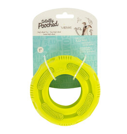 Totally Pooched Totally Pooched Dog Toys | Stuff N' Brush Tire Toy 5" Green
