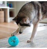 Totally Pooched Totally Pooched Dog Toys | Stuff N' Wobbel Barrel Interactive Toy 5" Teal