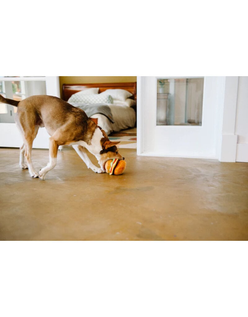 PLAY P.L.A.Y. American Classic Dog Toys | Barky Burger Mini