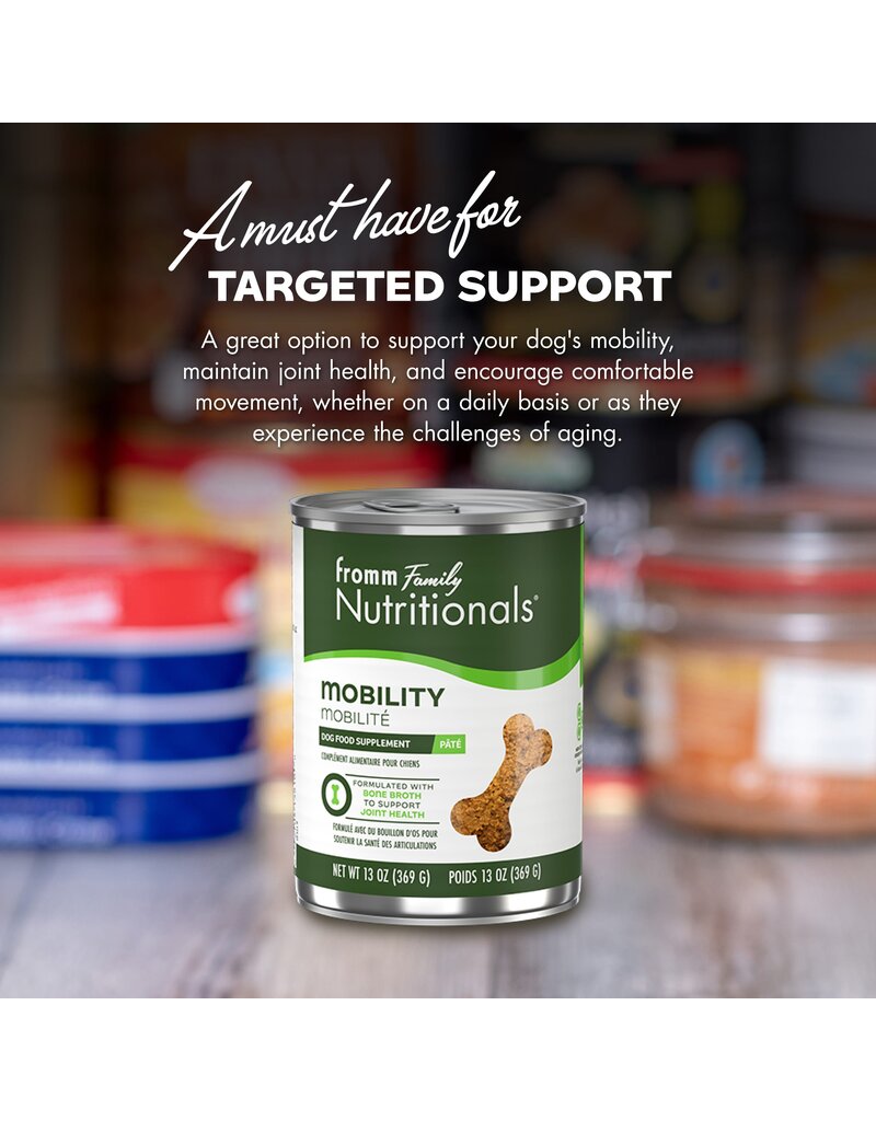 Fromm Fromm Nutritionals Canned Dog Food | Mobility Support Pate 13 oz CASE