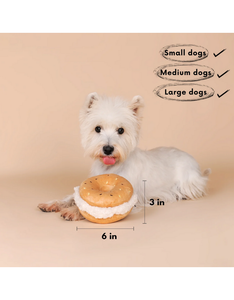 Chewffon Chewffon Plush Dog Toy | Squeaky Bagel