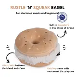 Chewffon Chewffon Plush Dog Toy | Squeaky Bagel