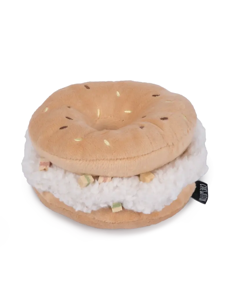 Chewffon Chewffon Plush Dog Toy | Squeaky Bagel