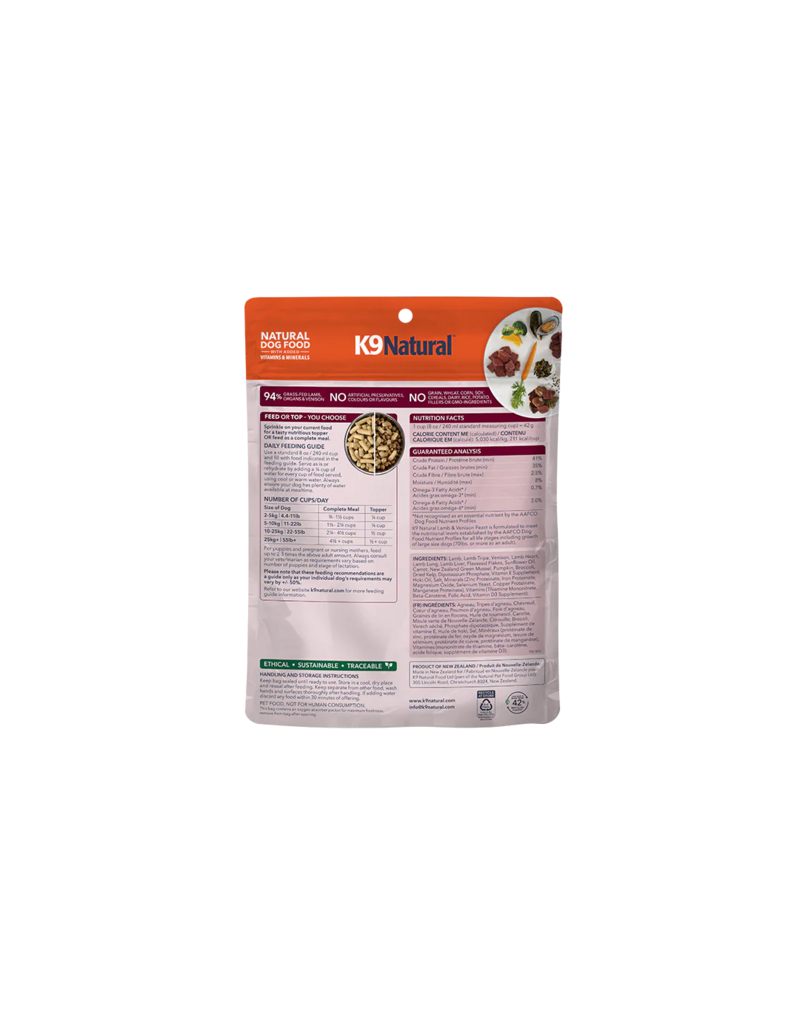 K9 Natural K9 Natural Freeze Dried Dog Food | Lamb & Venison Topper 3.5 oz