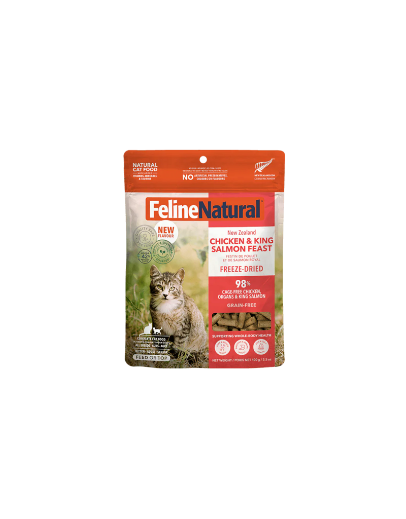 Feline Natural Feline Natural Freeze-Dried Cat Food | Chicken & Salmon Topper 3.5 oz