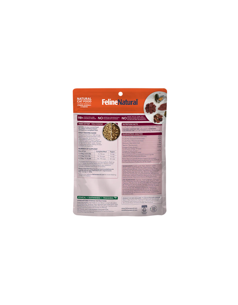 Feline Natural Feline Natural Freeze-Dried Cat Food | Lamb & Venison Topper 3.5 oz