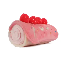 Chewffon Chewffon Plush Dog Toy | Strawberry Roll Cake Puzzle