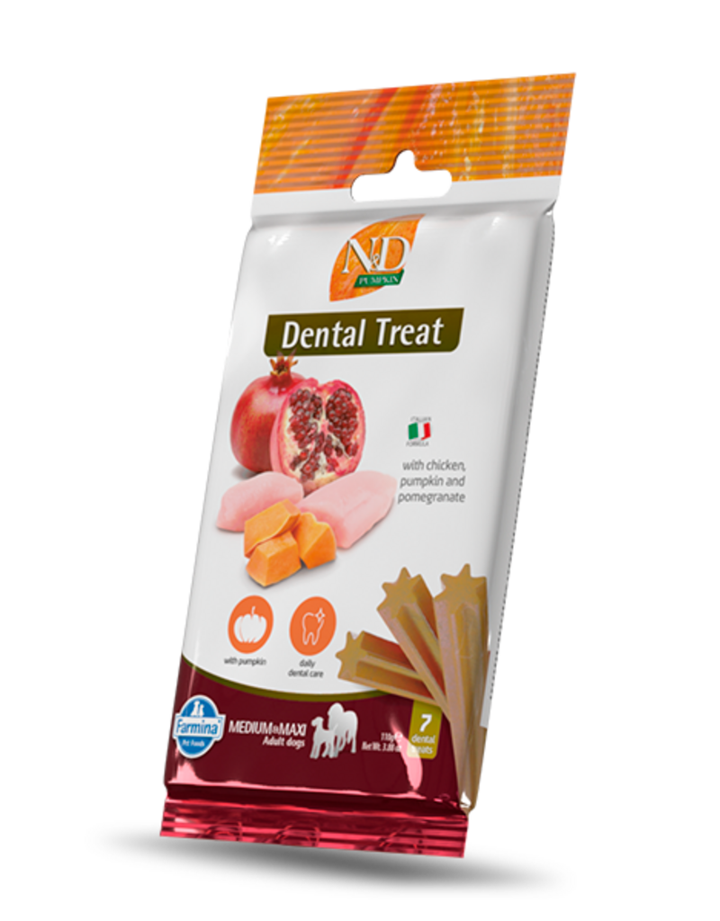 Farmina Pet Foods Farmina Dental Chews | Chicken & Pumpkin Medium/Maxi 7 Chews 3.52 oz