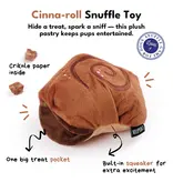 Chewffon Chewffon Plush Dog Toy | Cinnamon Roll Squeaky Snuffle Toy