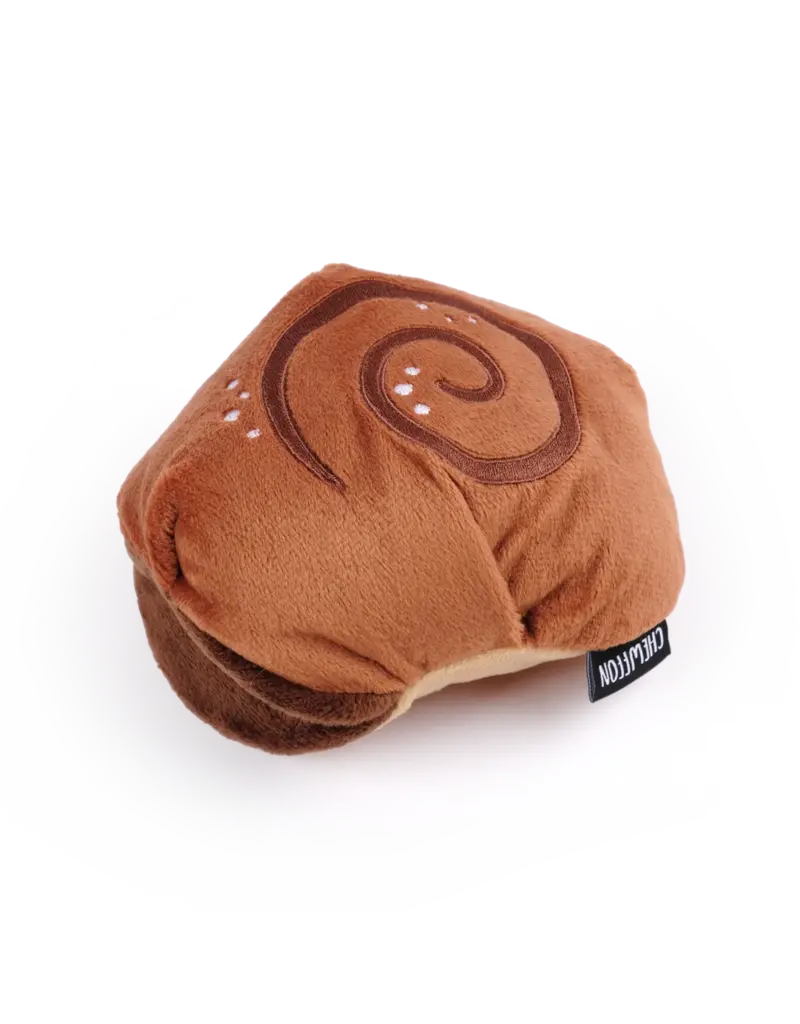 Chewffon Chewffon Plush Dog Toy | Cinnamon Roll Squeaky Snuffle Toy