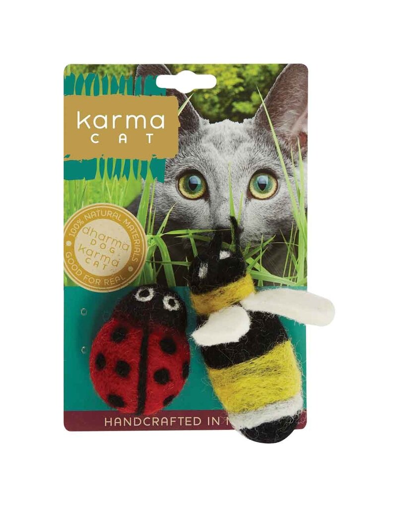 Distinctly Himalayan Distinctly Himalayan Cat Toy | Wool Bee & Ladybug 2 Pack