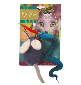 Distinctly Himalayan Distinctly Himalayan Cat Toy | Wool Snake & Mouse 2 Pack