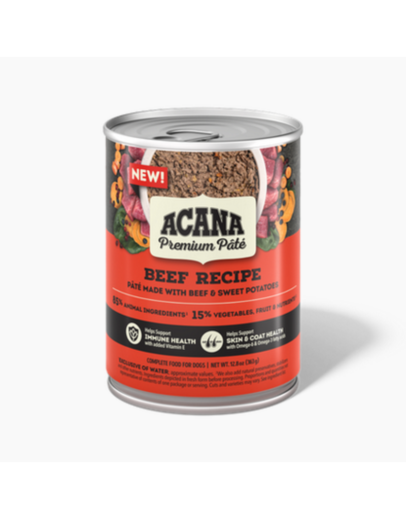 Acana Acana Canned Dog Food | Beef Pate Recipe 12.8 oz single