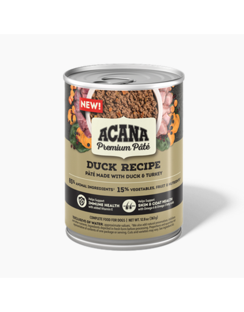 Acana Acana Canned Dog Food | Duck Pate Recipe 12.8 oz CASE