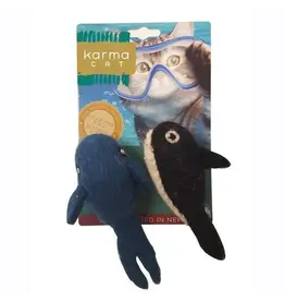 Distinctly Himalayan Distinctly Himalayan Cat Toy | Wool Whale & Orca 2 Pack