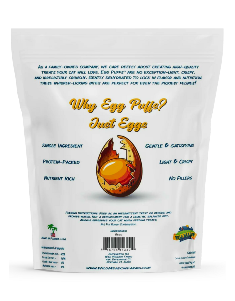 Wild Meadow Farms Wild Meadow Farms Cat Treats | Original Egg Puffs Just Eggs 1 oz
