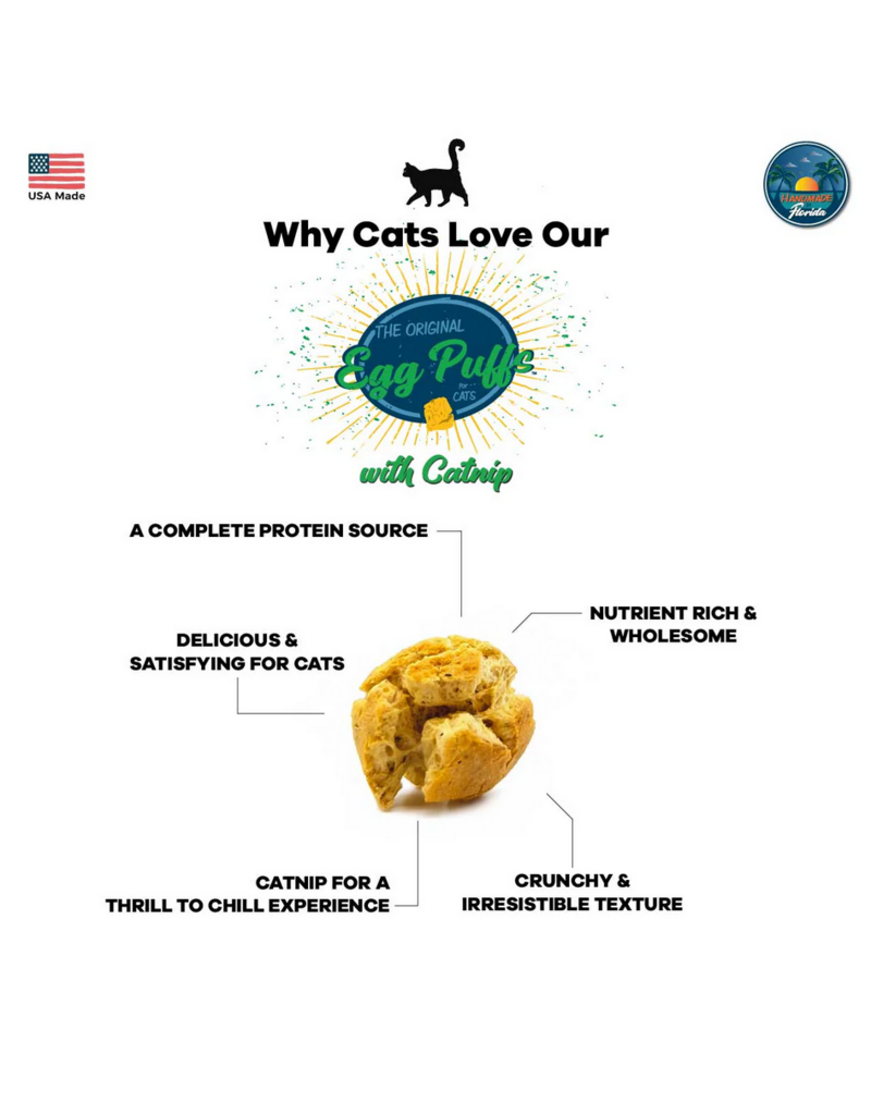 Wild Meadow Farms Wild Meadow Farms Cat Treats | Original Egg Puffs with Catnip 1 oz