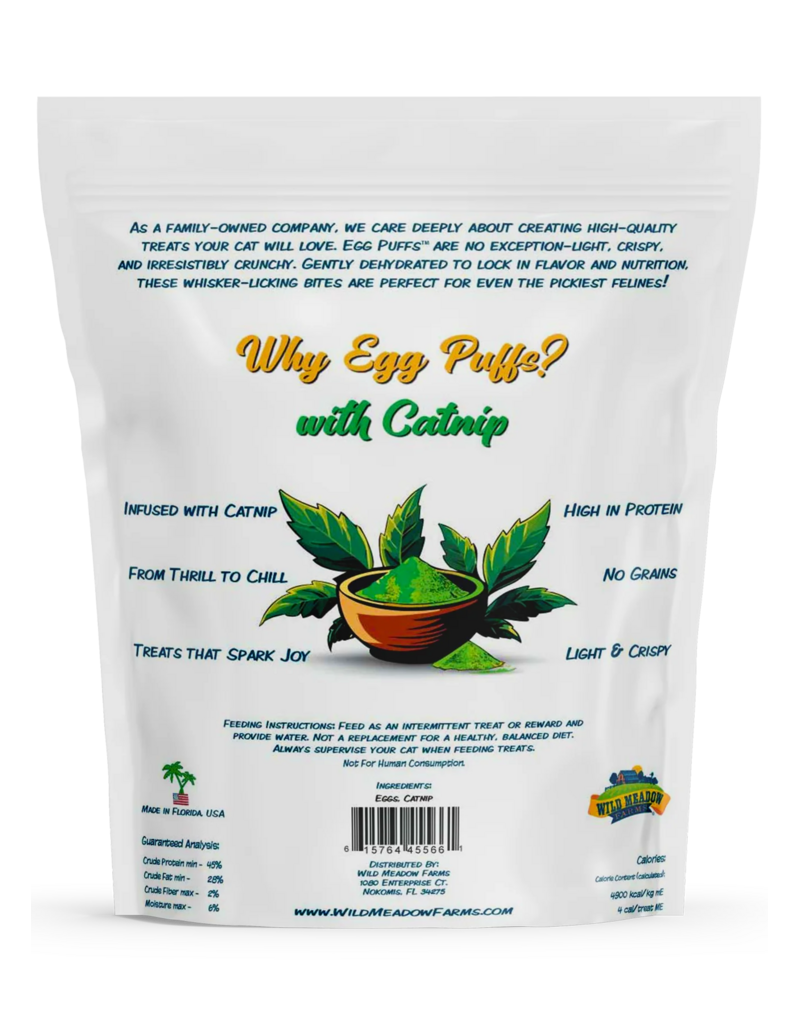 Wild Meadow Farms Wild Meadow Farms Cat Treats | Original Egg Puffs with Catnip 1 oz