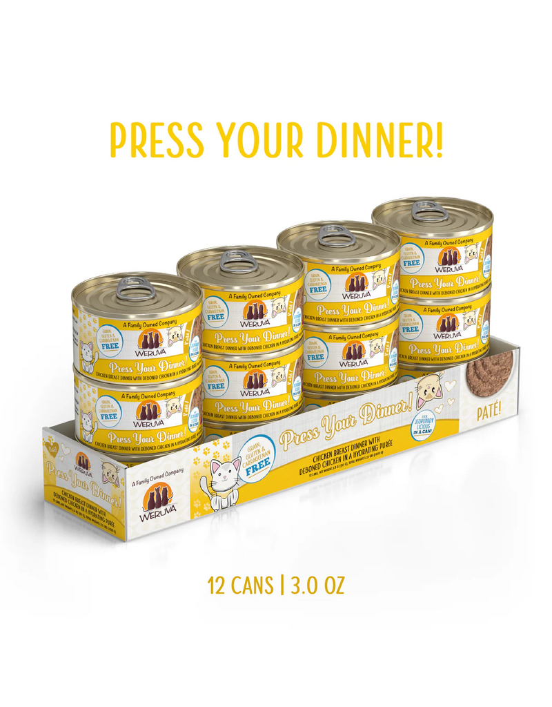 Weruva Weruva Pates Canned Cat Food | Press Your Dinner 3 oz CASE