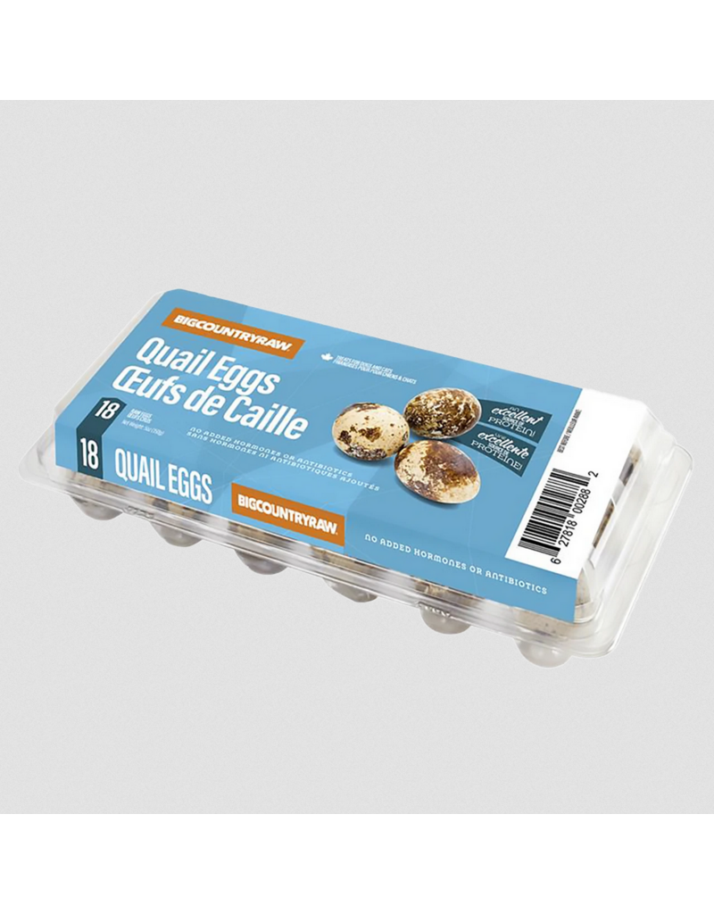 Big Country Raw Big Country Raw Dog Food | Quail Eggs 18 Ct (*Frozen Products for Local Delivery or In-Store Pickup Only. *)