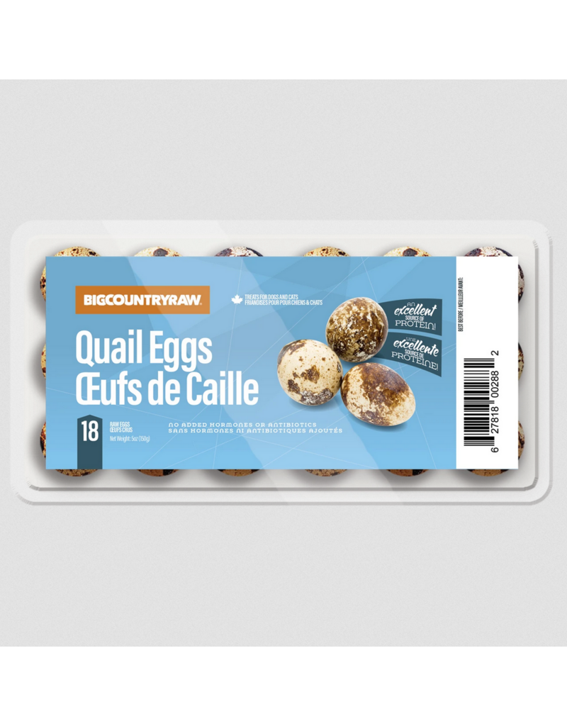 Big Country Raw Big Country Raw Dog Food | Quail Eggs 18 Ct (*Frozen Products for Local Delivery or In-Store Pickup Only. *)