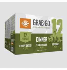 Big Country Raw Big Country Raw Dog Food | Dinner Grab N Go Variety Box 12 lb (*Frozen Products for Local Delivery or In-Store Pickup Only. *)