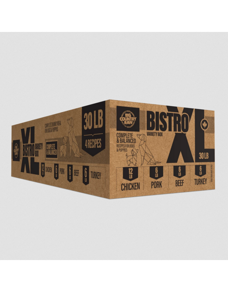 Big Country Raw Big Country Raw Dog Food | Bistro XL Variety Box 30 lb (*Frozen Products for Local Delivery or In-Store Pickup Only. *)