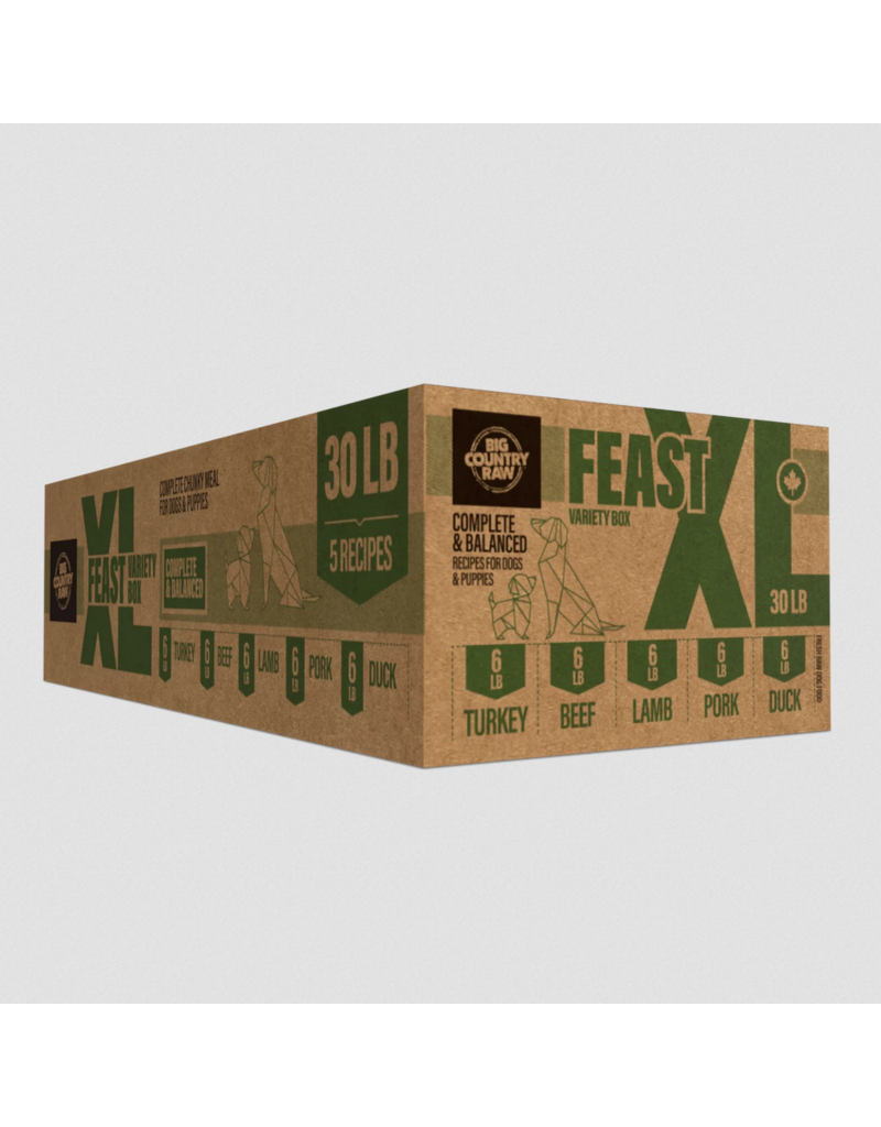 Big Country Raw Big Country Raw Dog Food | Feast XL Variety 30 lb (*Frozen Products for Local Delivery or In-Store Pickup Only. *)