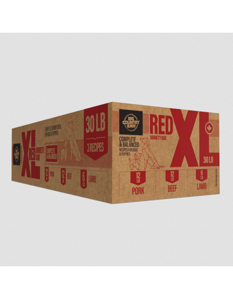 Big Country Raw Big Country Raw Dog Food | Red XL Variety 30 lb (*Frozen Products for Local Delivery or In-Store Pickup Only. *)