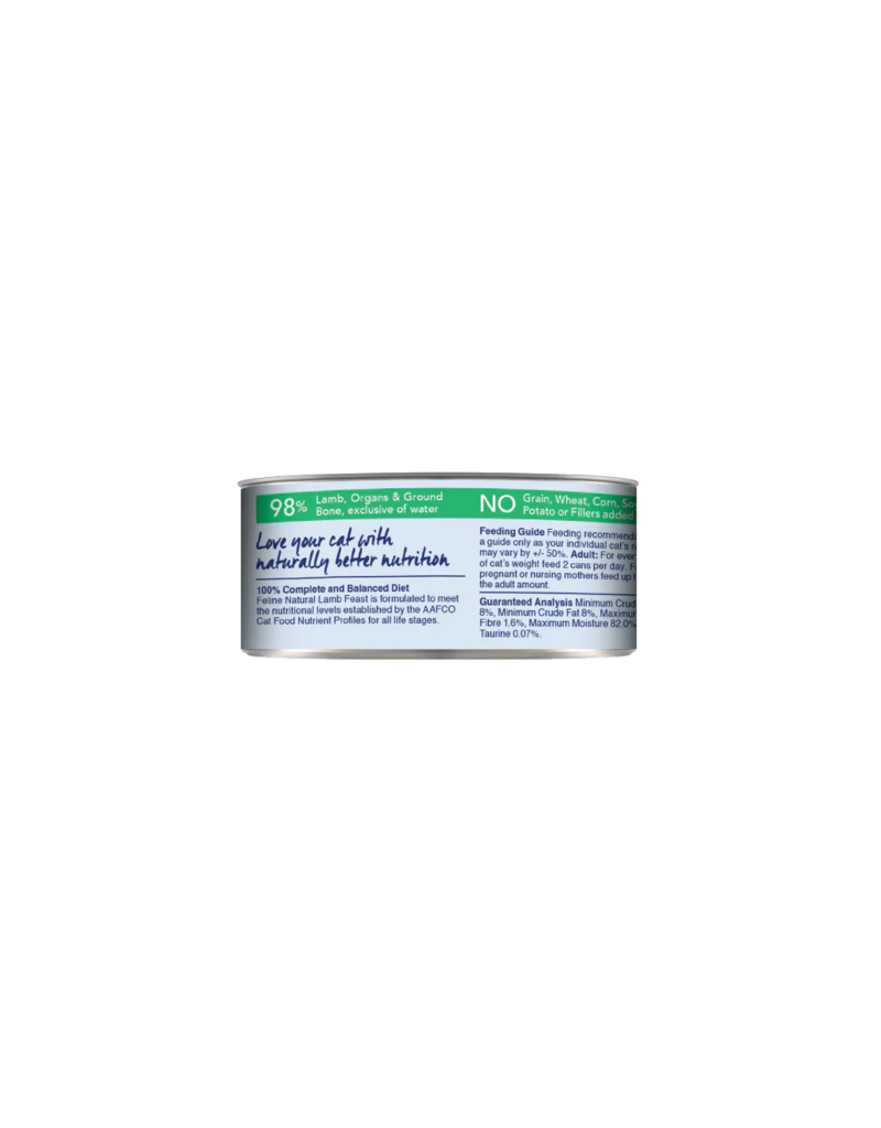 Feline Natural Feline Natural Canned Cat Food | Lamb Feast 3 oz single